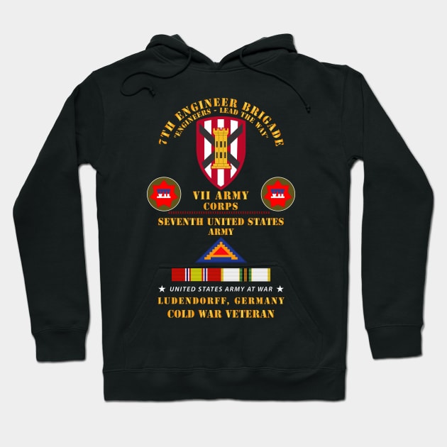 7th Eng Bde, VII Corps, 7th Army, Ludendorff, Germany w COLD SVC X 300 Hoodie by twix123844